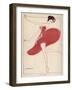 Anna Pavlova Russian Ballet Dancer: a Satirical View in a Danish Magazine-null-Framed Art Print