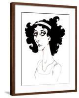 Anna Pavlova - Russian ballet dancer; caricature-Neale Osborne-Framed Giclee Print