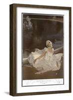 Anna Pavlova Russian Ballet Dancer During a Performance-null-Framed Art Print