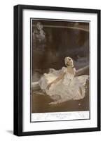 Anna Pavlova Russian Ballet Dancer During a Performance-null-Framed Art Print