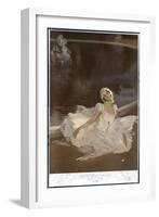 Anna Pavlova Russian Ballet Dancer During a Performance-null-Framed Art Print