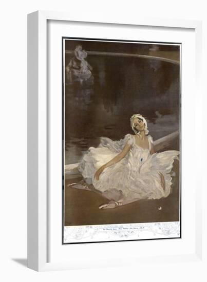 Anna Pavlova Russian Ballet Dancer During a Performance-null-Framed Art Print