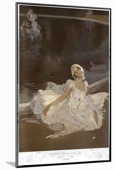 Anna Pavlova Russian Ballet Dancer During a Performance-null-Mounted Art Print