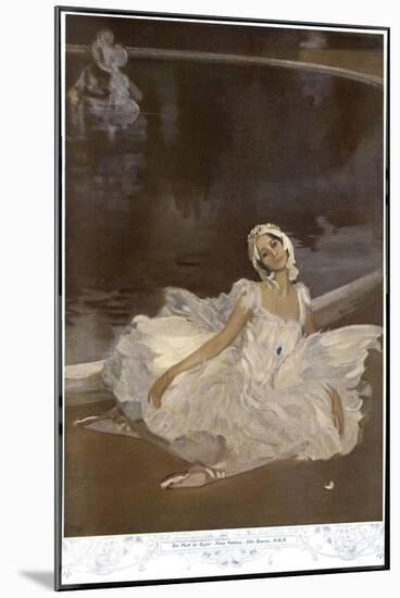 Anna Pavlova Russian Ballet Dancer During a Performance-null-Mounted Art Print