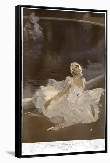 Anna Pavlova Russian Ballet Dancer During a Performance-null-Framed Stretched Canvas