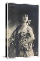 Anna Pavlova Russian Ballet Dancer in an Ornate Costume in 1910-null-Stretched Canvas