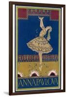 Anna Pavlova Russian Ballet Dancer on Stage in 1912-R. Vaughan-Framed Photographic Print