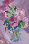 Abstract Flowers Oil Painting.-Anna Pismenskova-Photographic Print