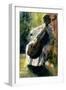 Anna Playing the Cello-John Lidzey-Framed Giclee Print