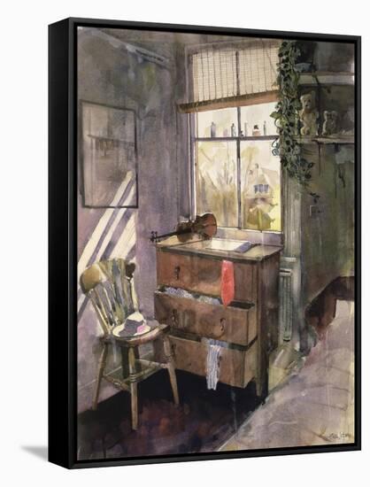 Anna's Bedroom-John Lidzey-Framed Stretched Canvas