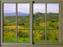 View from the Window at Sun Gimignano, Tuscany-Anna Siena-Framed Giclee Print