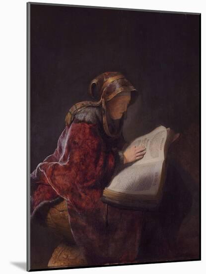 Anna the Prophetess, 1631-Rembrandt van Rijn-Mounted Giclee Print