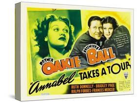 Annabel Takes a Tour, Lucille Ball, Jack Oakie, 1938-null-Stretched Canvas