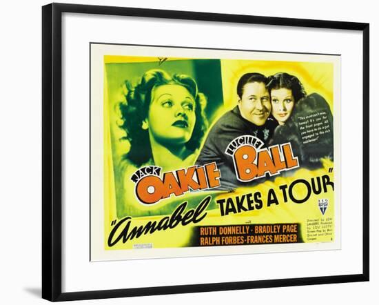 Annabel Takes a Tour, Lucille Ball, Jack Oakie, 1938-null-Framed Photo