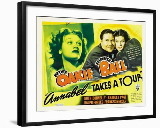 Annabel Takes a Tour, Lucille Ball, Jack Oakie, 1938-null-Framed Photo