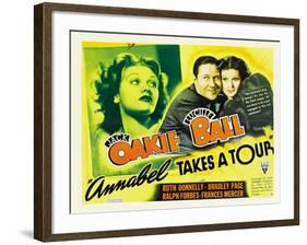 Annabel Takes a Tour, Lucille Ball, Jack Oakie, 1938-null-Framed Photo