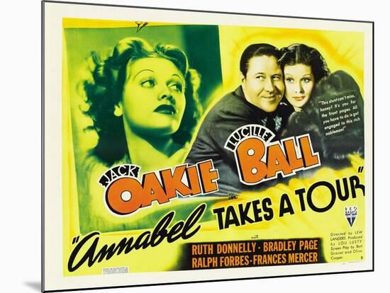 Annabel Takes a Tour, Lucille Ball, Jack Oakie, 1938-null-Mounted Photo