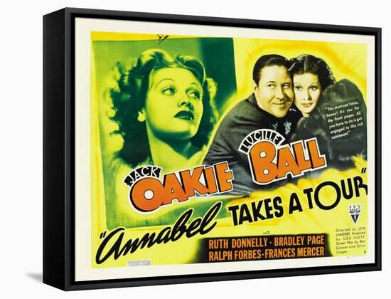 Annabel Takes a Tour, Lucille Ball, Jack Oakie, 1938-null-Framed Stretched Canvas