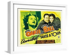 Annabel Takes a Tour, Lucille Ball, Jack Oakie, 1938-null-Framed Photo