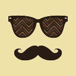 Sunglasses and Lips. Vector Illustration. Print for Your T-Shirts.-AnnaKukhmar-Framed Art Print