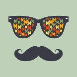 Sunglasses and Lips. Vector Illustration. Print for Your T-Shirts.-AnnaKukhmar-Art Print