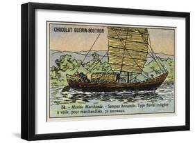 Annamese Sampan-null-Framed Giclee Print