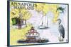 Annapolis, Maryland - Nautical Chart-Lantern Press-Stretched Canvas