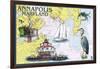 Annapolis, Maryland - Nautical Chart-Lantern Press-Framed Art Print