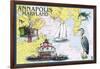 Annapolis, Maryland - Nautical Chart-Lantern Press-Framed Art Print