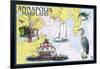 Annapolis, Maryland - Nautical Chart-Lantern Press-Framed Art Print