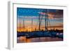 Annapolis, Maryland - Sailboats at Sunset-Lantern Press-Framed Art Print