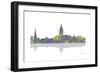 Annapolis Maryland Skyline 1-Marlene Watson-Framed Giclee Print