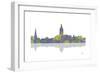 Annapolis Maryland Skyline 1-Marlene Watson-Framed Giclee Print