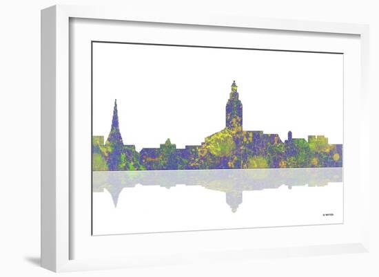 Annapolis Maryland Skyline 1-Marlene Watson-Framed Giclee Print