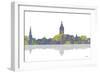 Annapolis Maryland Skyline 1-Marlene Watson-Framed Giclee Print