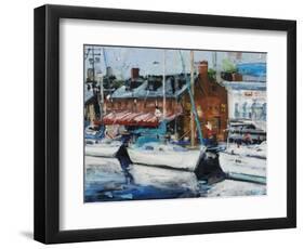 Annapolis Wharf-Curt Crain-Framed Art Print