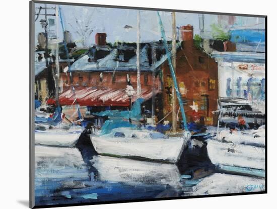 Annapolis Wharf-Curt Crain-Mounted Art Print