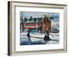 Annapolis Wharf-Curt Crain-Framed Art Print