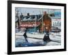 Annapolis Wharf-Curt Crain-Framed Art Print