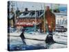 Annapolis Wharf-Curt Crain-Stretched Canvas