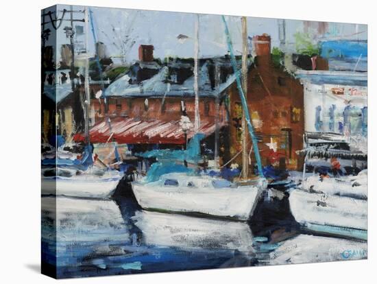 Annapolis Wharf-Curt Crain-Stretched Canvas