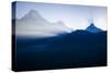 Annapurna and Annapurna South in the Morning Sun, Poon Hill, Annapurna Circuit, Ghorepani, Nepal-Dan Holz-Stretched Canvas