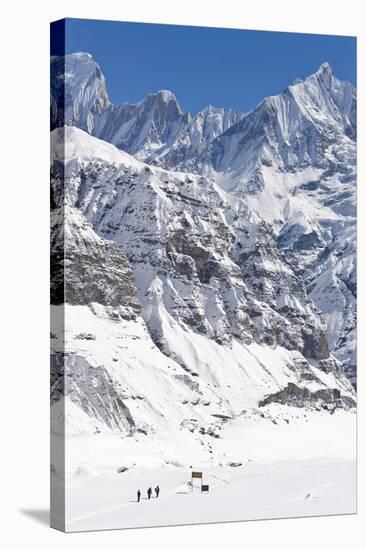 Annapurna Base Camp, Annapurna Himal, Nepal, Himalayas, Asia-Ben Pipe-Stretched Canvas