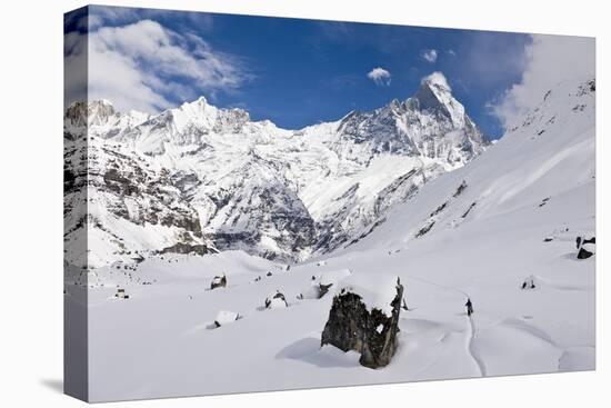 Annapurna Base Camp, Annapurna Himal, Nepal, Himalayas, Asia-Ben Pipe-Stretched Canvas