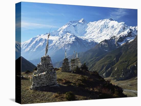 Annapurna Himalayan Range, Marsyangdi River Valley, Gandaki, Western Region (Pashchimanchal), Nepal-Jochen Schlenker-Stretched Canvas
