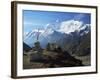 Annapurna Himalayan Range, Marsyangdi River Valley, Gandaki, Western Region (Pashchimanchal), Nepal-Jochen Schlenker-Framed Photographic Print