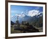 Annapurna Himalayan Range, Marsyangdi River Valley, Gandaki, Western Region (Pashchimanchal), Nepal-Jochen Schlenker-Framed Photographic Print