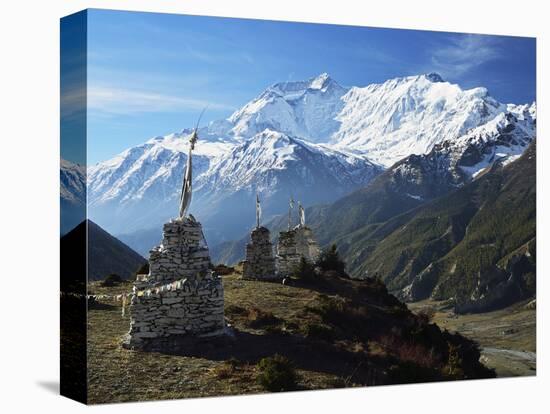 Annapurna Himalayan Range, Marsyangdi River Valley, Gandaki, Western Region (Pashchimanchal), Nepal-Jochen Schlenker-Stretched Canvas