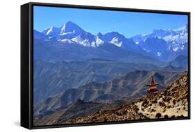 Annapurna landscape, Mustang, Nepal, Himalayas, Asia-null-Framed Stretched Canvas