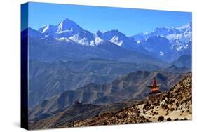 Annapurna landscape, Mustang, Nepal, Himalayas, Asia-null-Stretched Canvas